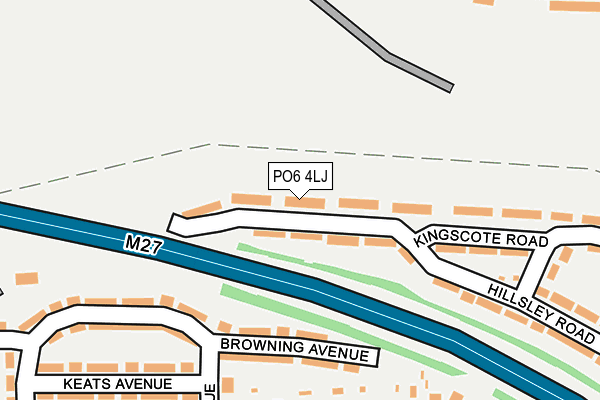 PO6 4LJ map - OS OpenMap – Local (Ordnance Survey)