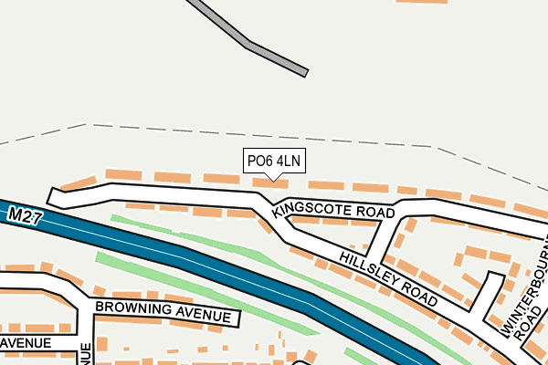 PO6 4LN map - OS OpenMap – Local (Ordnance Survey)