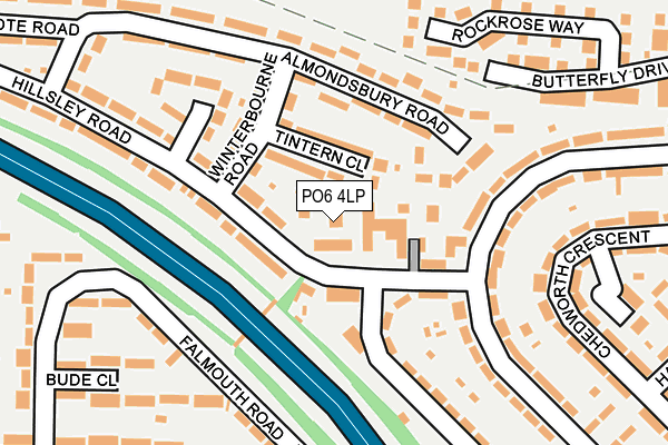 PO6 4LP map - OS OpenMap – Local (Ordnance Survey)