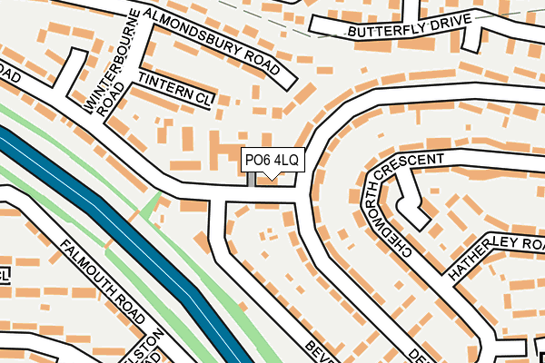 PO6 4LQ map - OS OpenMap – Local (Ordnance Survey)