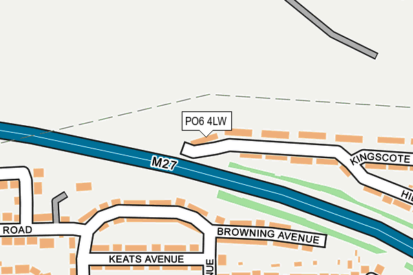 PO6 4LW map - OS OpenMap – Local (Ordnance Survey)