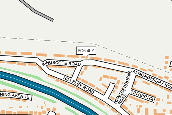 PO6 4LZ map - OS OpenMap – Local (Ordnance Survey)
