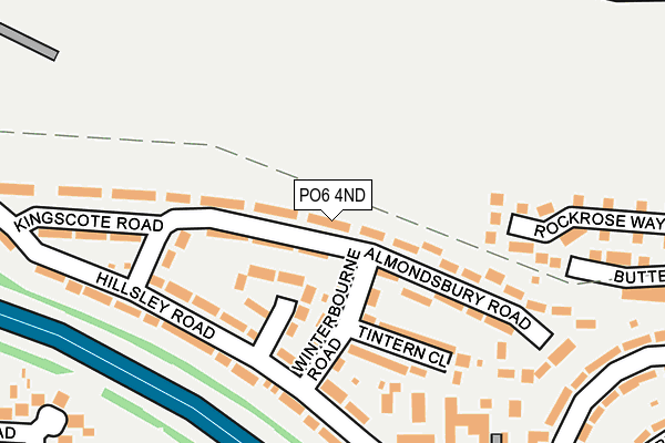 PO6 4ND map - OS OpenMap – Local (Ordnance Survey)