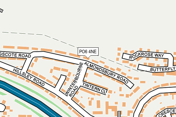 PO6 4NE map - OS OpenMap – Local (Ordnance Survey)