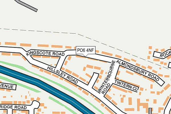 PO6 4NF map - OS OpenMap – Local (Ordnance Survey)