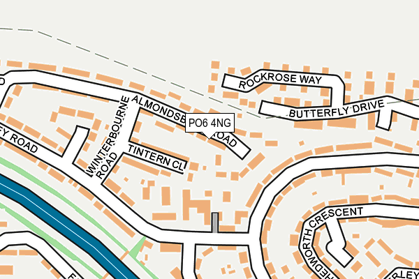 PO6 4NG map - OS OpenMap – Local (Ordnance Survey)