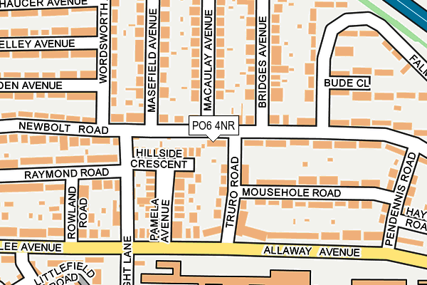 PO6 4NR map - OS OpenMap – Local (Ordnance Survey)