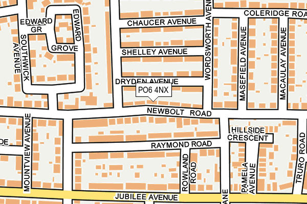 PO6 4NX map - OS OpenMap – Local (Ordnance Survey)