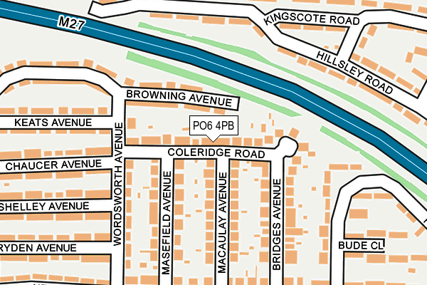 PO6 4PB map - OS OpenMap – Local (Ordnance Survey)