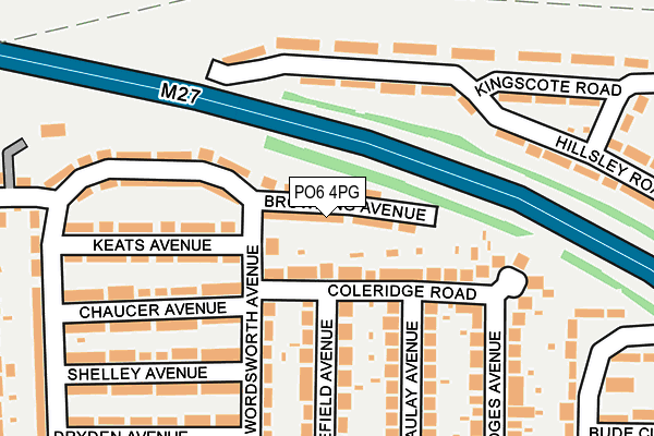 PO6 4PG map - OS OpenMap – Local (Ordnance Survey)