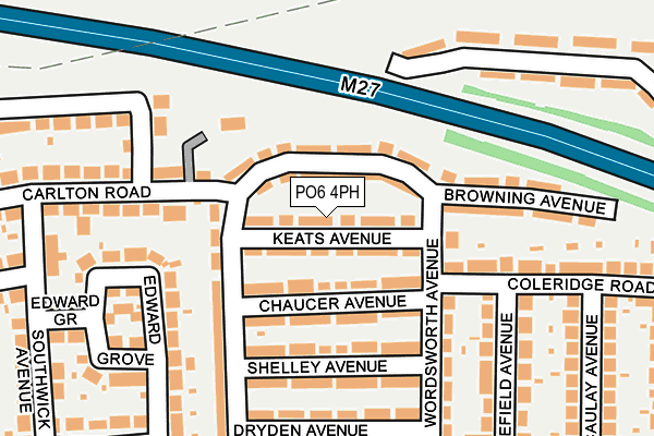 PO6 4PH map - OS OpenMap – Local (Ordnance Survey)