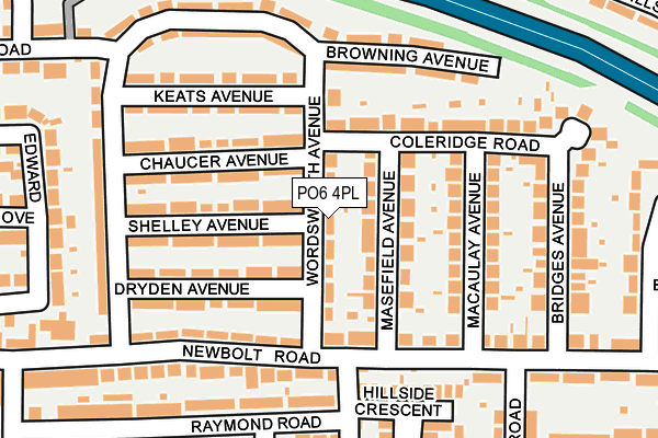 PO6 4PL map - OS OpenMap – Local (Ordnance Survey)