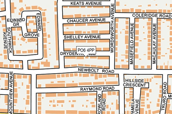 PO6 4PP map - OS OpenMap – Local (Ordnance Survey)