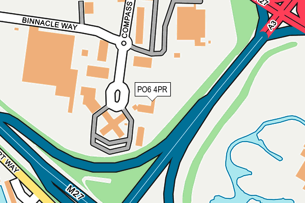 PO6 4PR map - OS OpenMap – Local (Ordnance Survey)