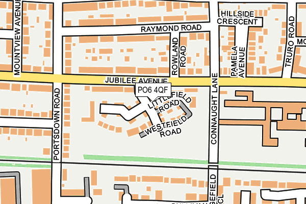 PO6 4QF map - OS OpenMap – Local (Ordnance Survey)