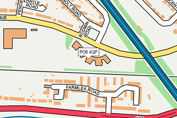 PO6 4QP map - OS OpenMap – Local (Ordnance Survey)