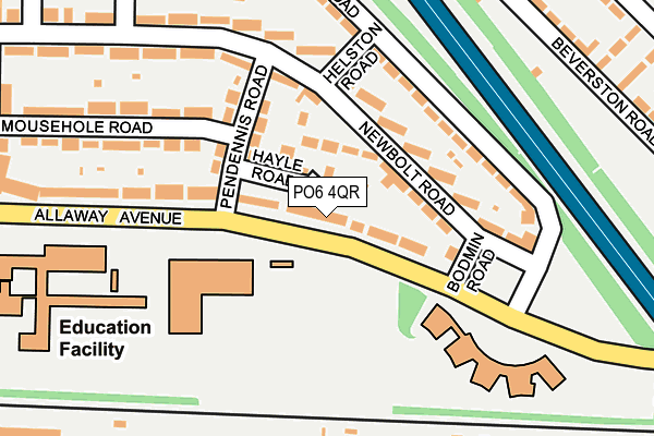 PO6 4QR map - OS OpenMap – Local (Ordnance Survey)