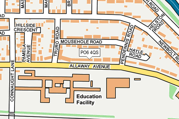 PO6 4QS map - OS OpenMap – Local (Ordnance Survey)