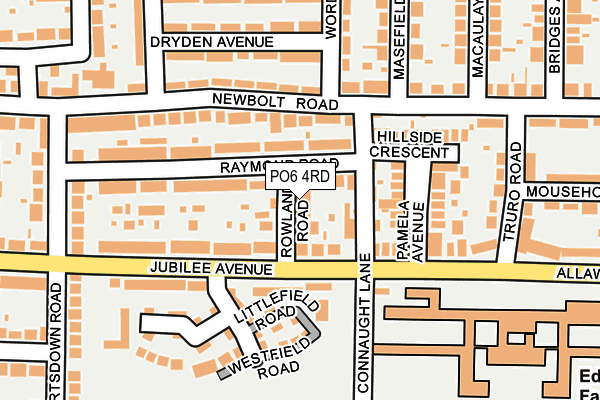 PO6 4RD map - OS OpenMap – Local (Ordnance Survey)