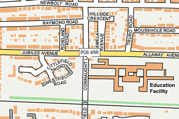 PO6 4RR map - OS OpenMap – Local (Ordnance Survey)