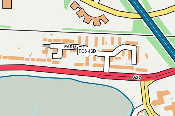 PO6 4SD map - OS OpenMap – Local (Ordnance Survey)