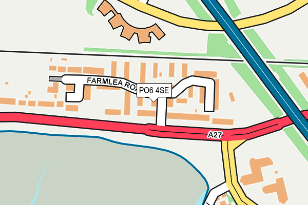 PO6 4SE map - OS OpenMap – Local (Ordnance Survey)