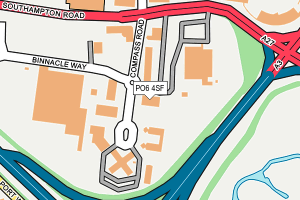 PO6 4SF map - OS OpenMap – Local (Ordnance Survey)