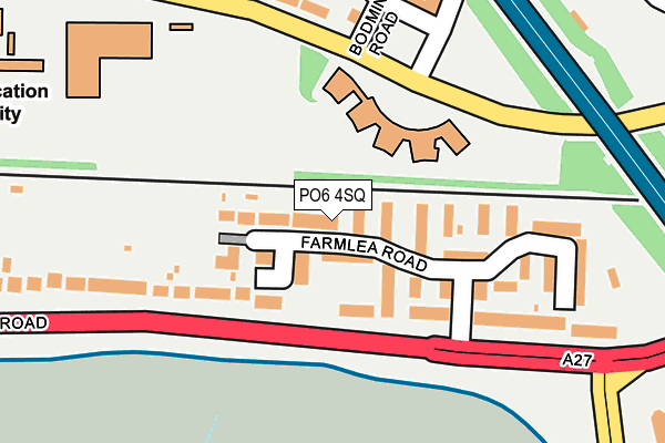 PO6 4SQ map - OS OpenMap – Local (Ordnance Survey)