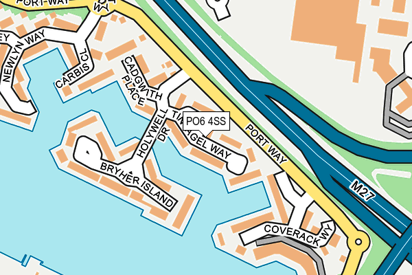 PO6 4SS map - OS OpenMap – Local (Ordnance Survey)
