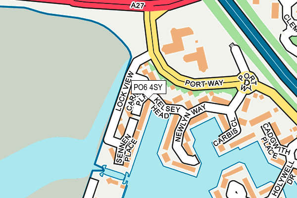 PO6 4SY map - OS OpenMap – Local (Ordnance Survey)