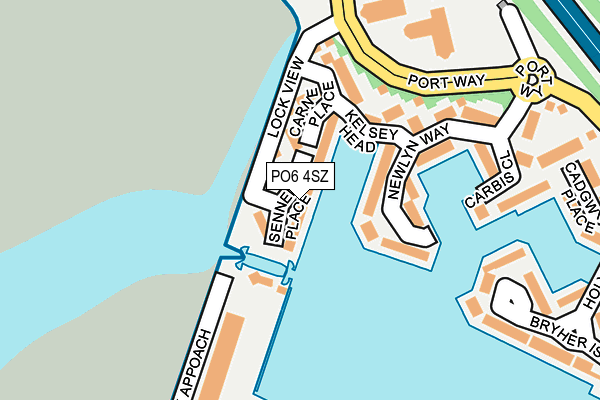 PO6 4SZ map - OS OpenMap – Local (Ordnance Survey)