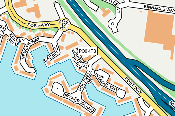 PO6 4TB map - OS OpenMap – Local (Ordnance Survey)