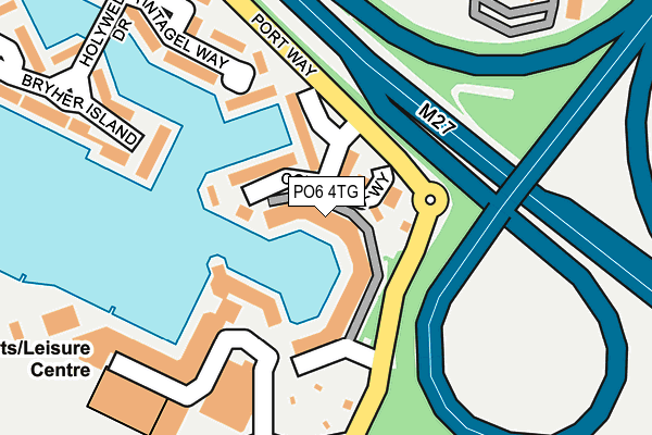 PO6 4TG map - OS OpenMap – Local (Ordnance Survey)