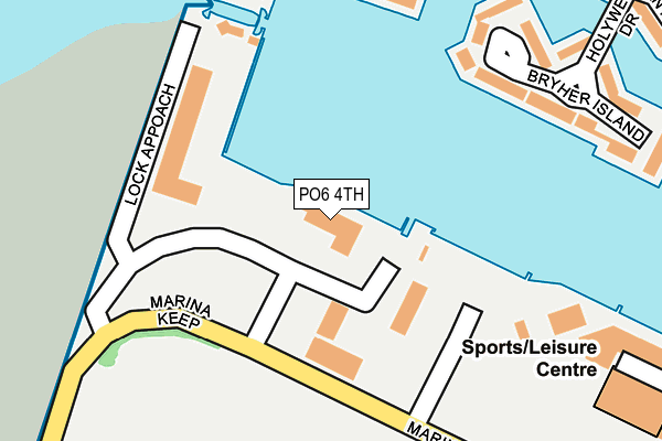 PO6 4TH map - OS OpenMap – Local (Ordnance Survey)