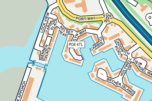 PO6 4TL map - OS OpenMap – Local (Ordnance Survey)