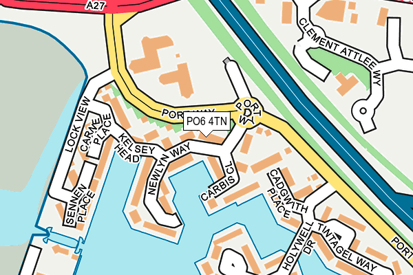 PO6 4TN map - OS OpenMap – Local (Ordnance Survey)