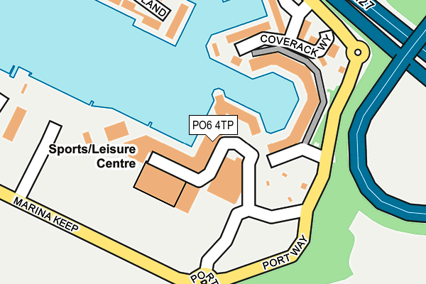 PO6 4TP map - OS OpenMap – Local (Ordnance Survey)