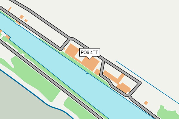 PO6 4TT map - OS OpenMap – Local (Ordnance Survey)