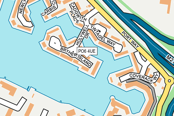 PO6 4UE map - OS OpenMap – Local (Ordnance Survey)