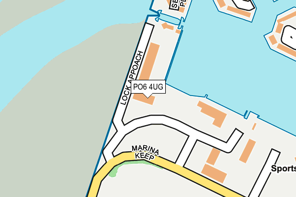 PO6 4UG map - OS OpenMap – Local (Ordnance Survey)