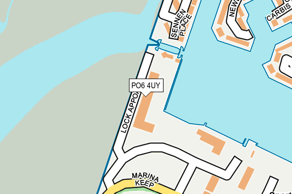 PO6 4UY map - OS OpenMap – Local (Ordnance Survey)