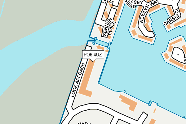 PO6 4UZ map - OS OpenMap – Local (Ordnance Survey)