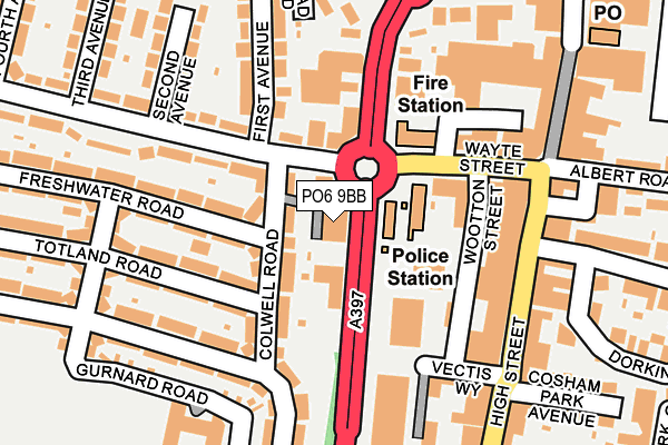 PO6 9BB map - OS OpenMap – Local (Ordnance Survey)