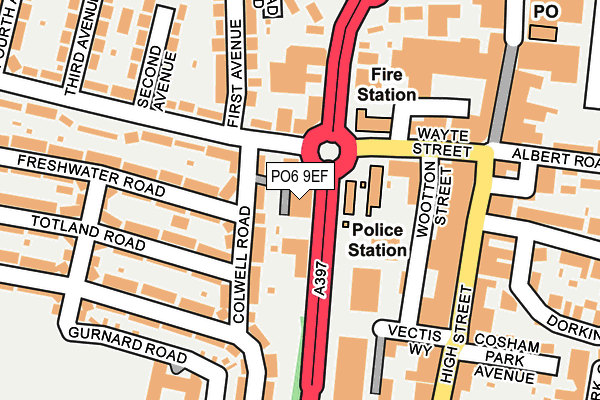 PO6 9EF map - OS OpenMap – Local (Ordnance Survey)