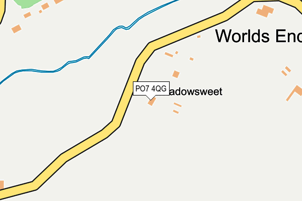 PO7 4QG map - OS OpenMap – Local (Ordnance Survey)