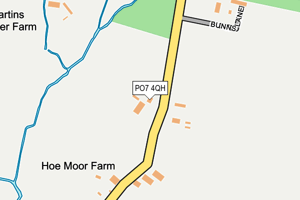 PO7 4QH map - OS OpenMap – Local (Ordnance Survey)