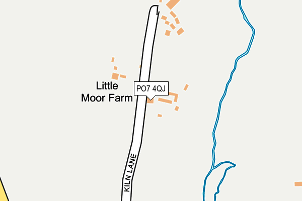 PO7 4QJ map - OS OpenMap – Local (Ordnance Survey)