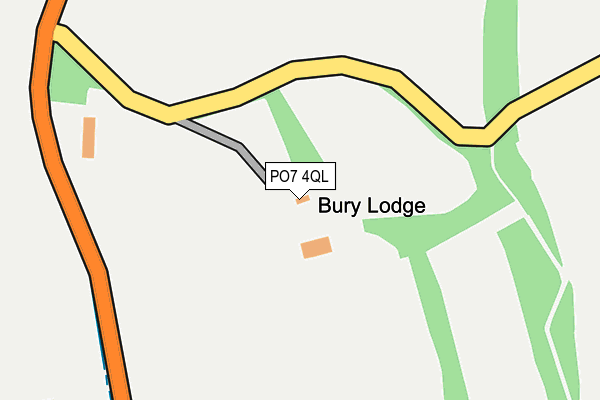 PO7 4QL map - OS OpenMap – Local (Ordnance Survey)