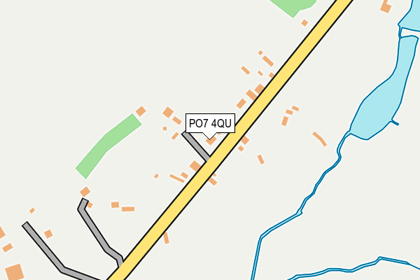 PO7 4QU map - OS OpenMap – Local (Ordnance Survey)
