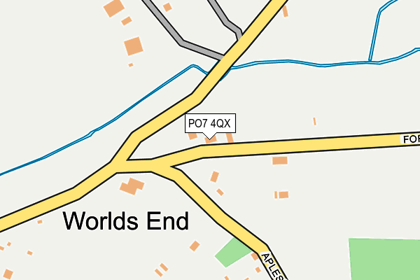 PO7 4QX map - OS OpenMap – Local (Ordnance Survey)